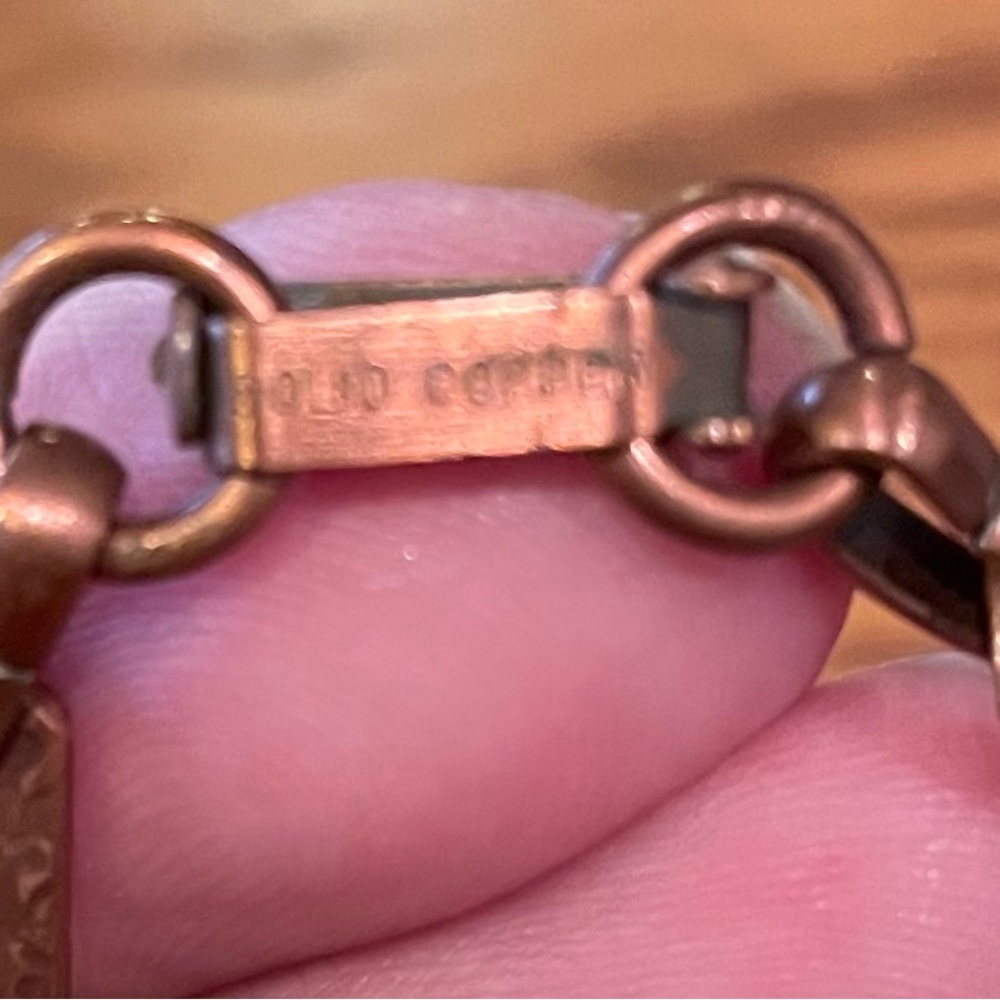 Euc Solid Copper Chain/Necklace, Length Pictured - image 4